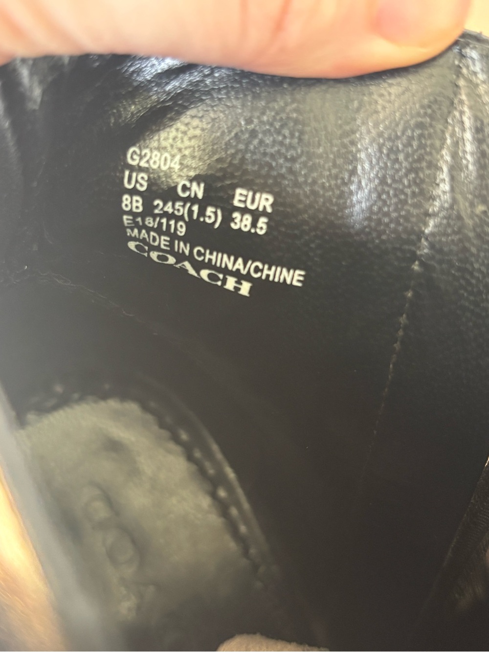 Coach Delaney Black Heeled Leather Boots (Size 38.5 / US 8B) - Picture 6 of 6